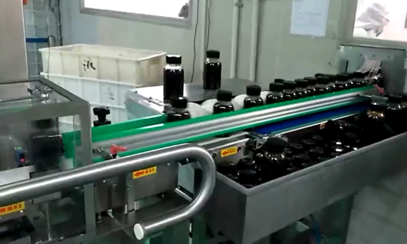 瓶装药品高速检重秤-糖浆应用案例